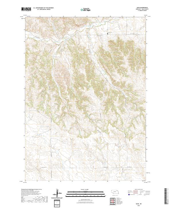 Glen topographic map thumbnail