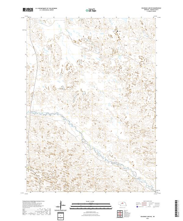 Goldman Lake NE topographic map thumbnail