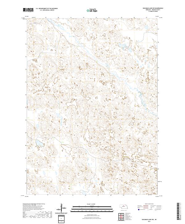 Goldman Lake NW topographic map thumbnail