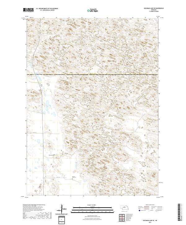 Goldman Lake SE topographic map thumbnail