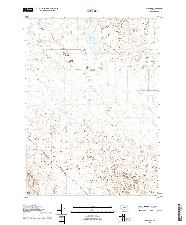 Goose Lake topographic map thumbnail