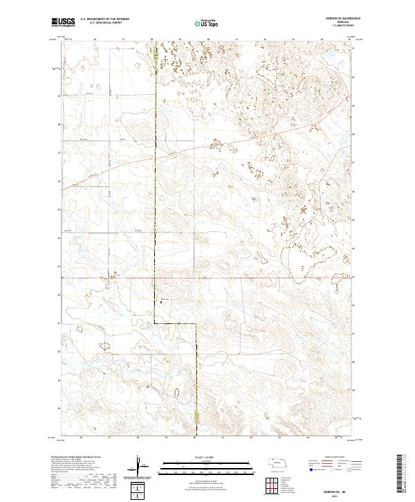 Gordon SE topographic map thumbnail