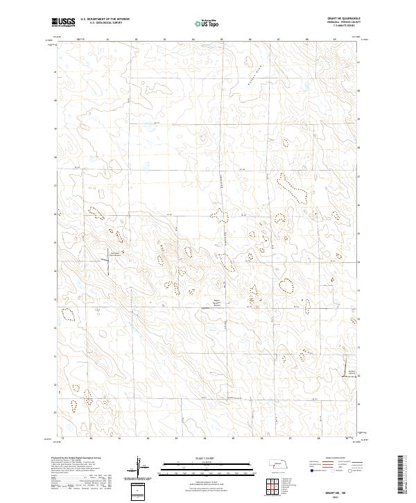 Grant NE topographic map thumbnail