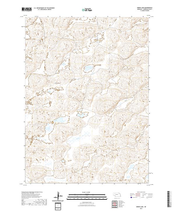 Green Lake topographic map thumbnail