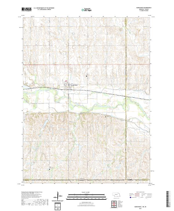 Guide Rock topographic map thumbnail