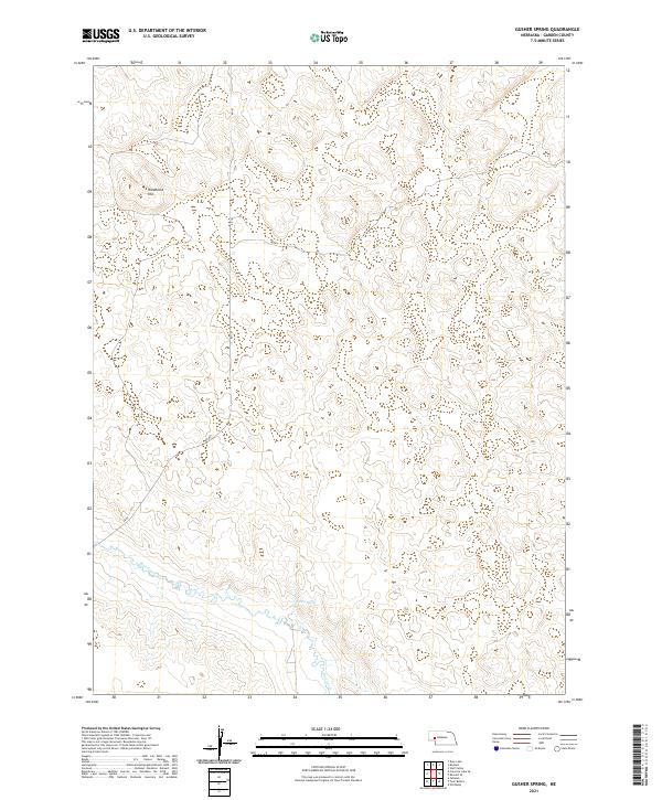 Gusher Spring topographic map thumbnail