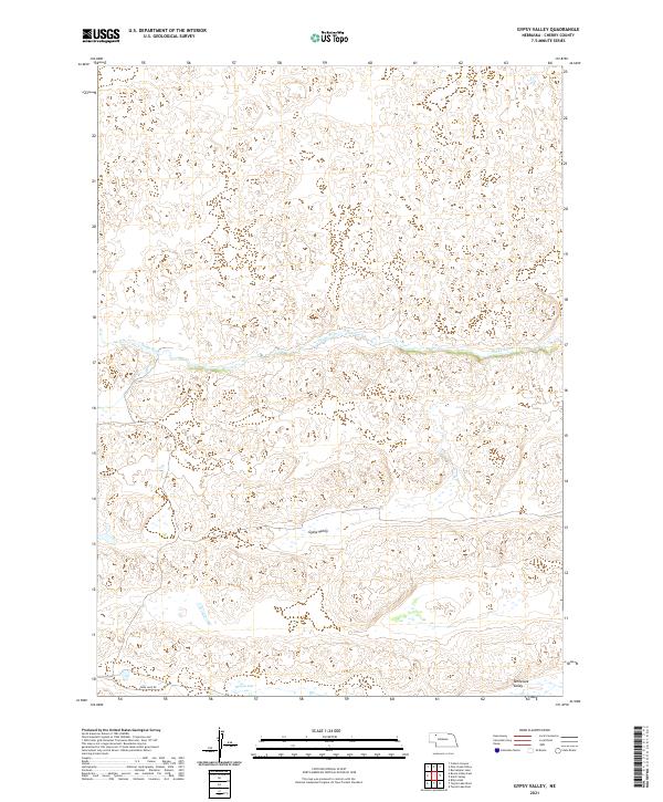 Gypsy Valley topographic map thumbnail
