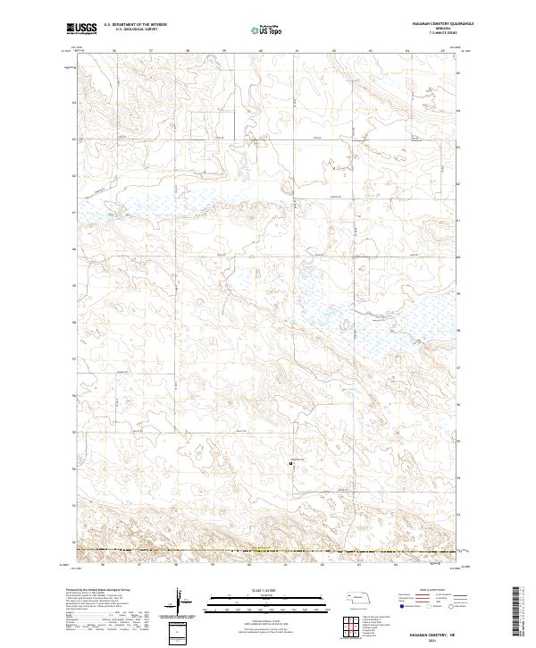 Hagaman Cemetery topographic map thumbnail