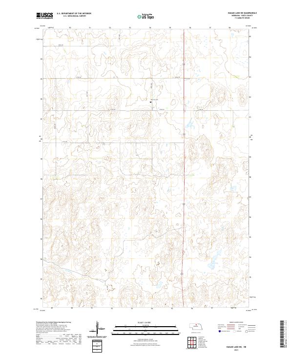 Hagan Lake NE topographic map thumbnail