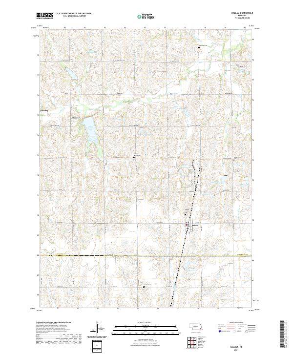 Hallam topographic map thumbnail