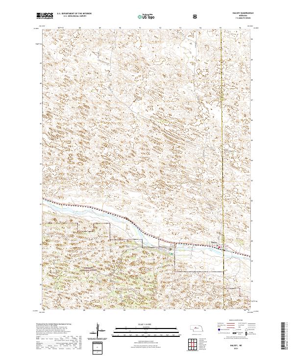 Halsey topographic map thumbnail