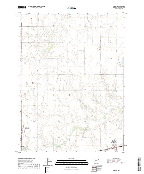 Hampton topographic map thumbnail