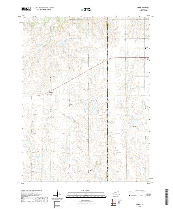 Harbine topographic map thumbnail