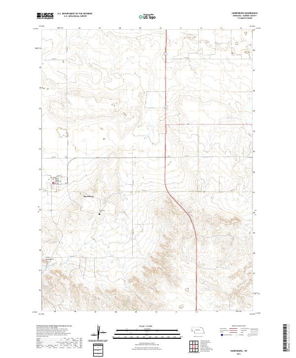 Harrisburg topographic map thumbnail