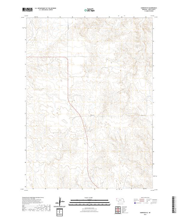 Harrison SE topographic map thumbnail