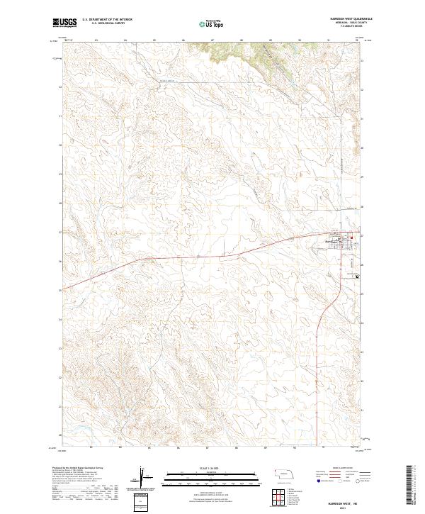 Harrison West topographic map thumbnail