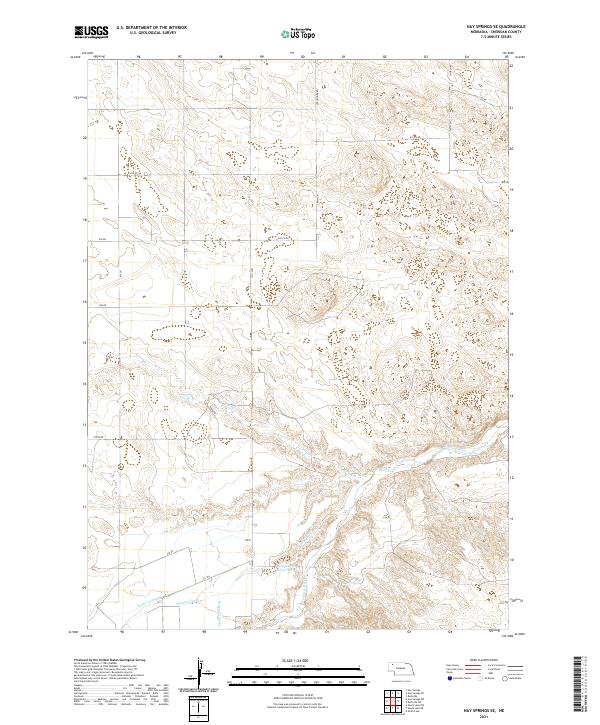 Hay Springs SE topographic map thumbnail