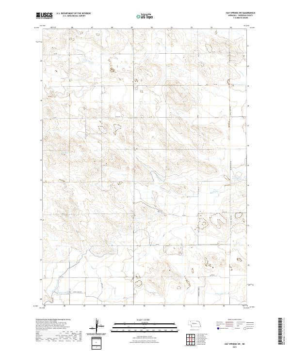 Hay Springs SW topographic map thumbnail