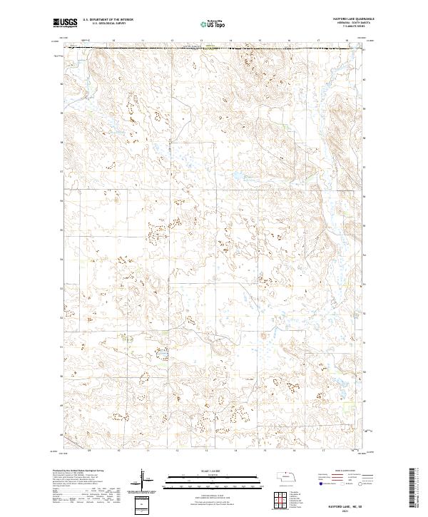 Hayford Lake topographic map thumbnail