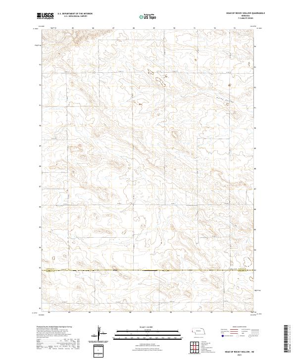 Head of Rocky Hollow topographic map thumbnail