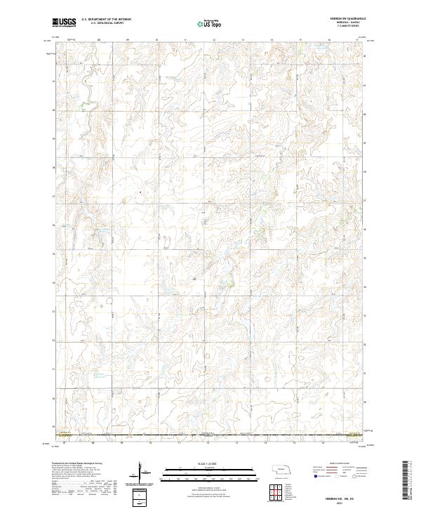 Hebron SW topographic map thumbnail