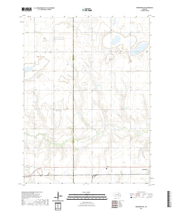 Henderson NE topographic map thumbnail