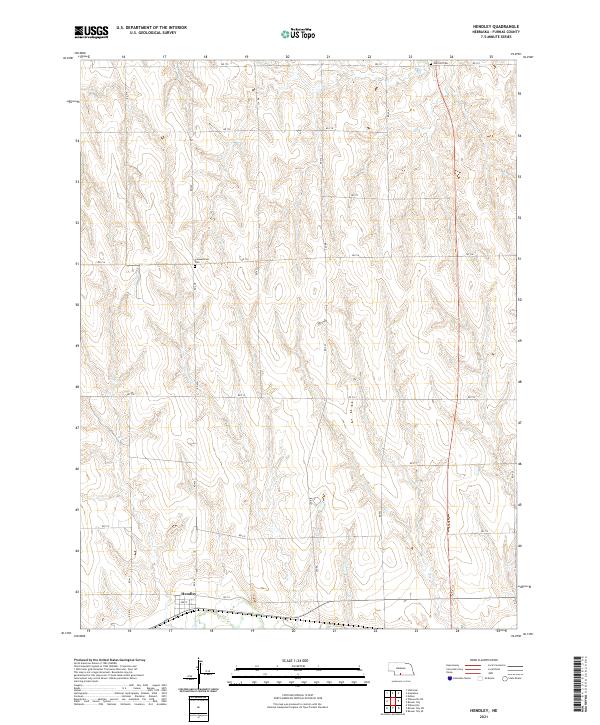 Hendley topographic map thumbnail