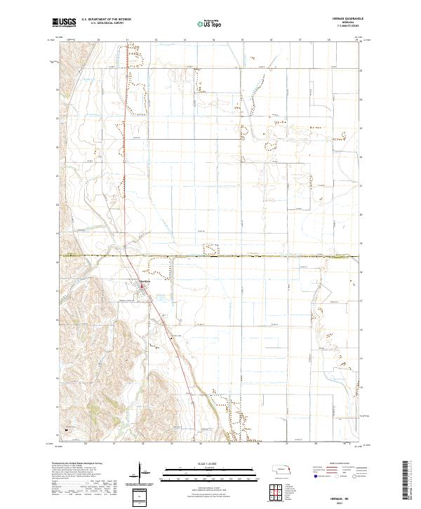 Herman topographic map thumbnail