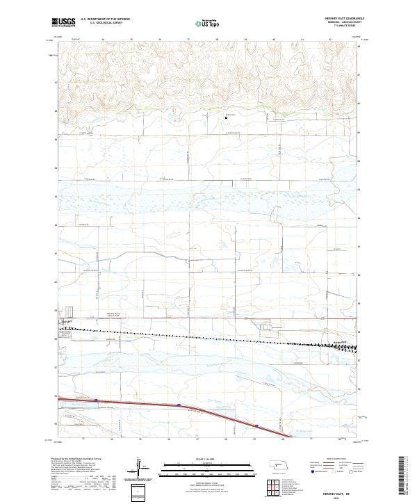 Hershey East topographic map thumbnail