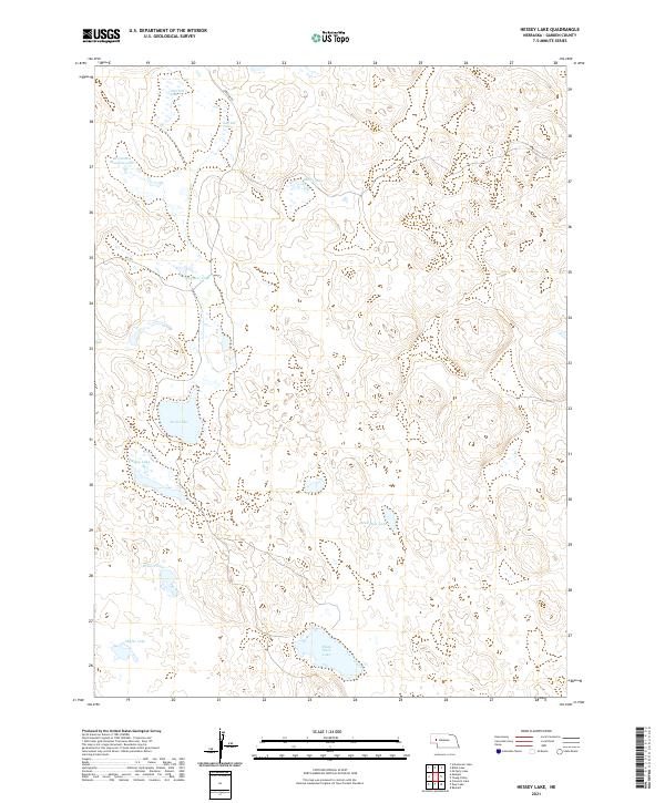Hessey Lake topographic map thumbnail