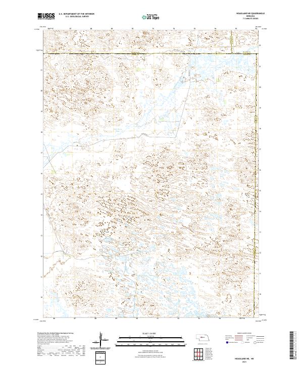 Hoagland NE topographic map thumbnail