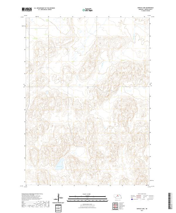 Hofeld Lake topographic map thumbnail