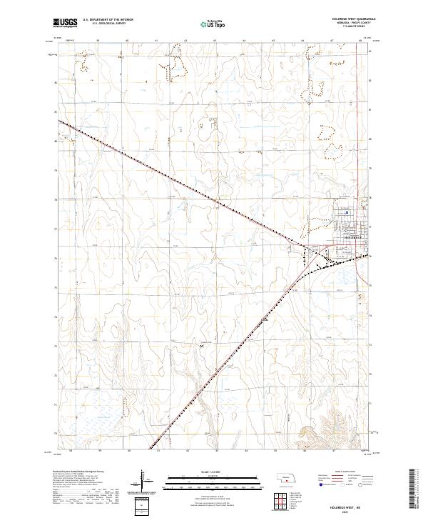 Holdrege West topographic map thumbnail