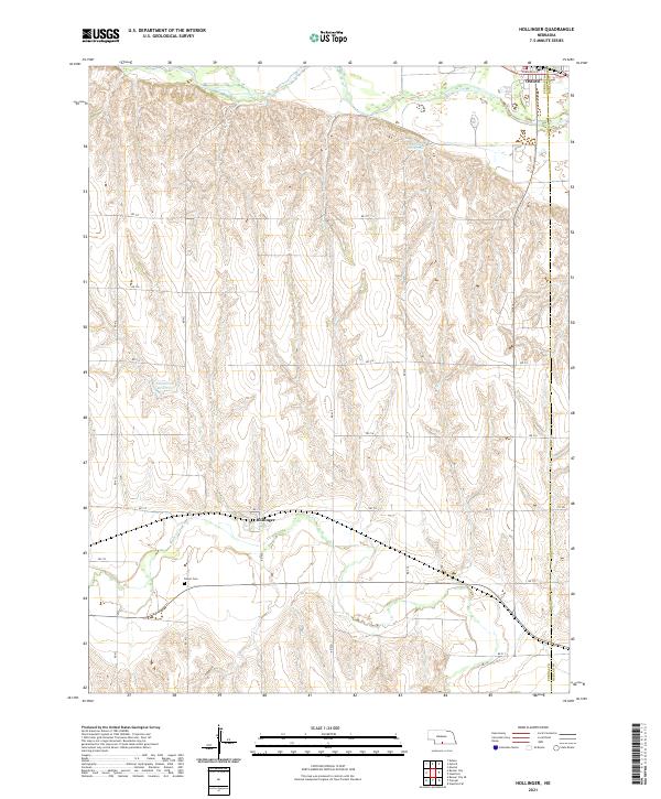 Hollinger topographic map thumbnail