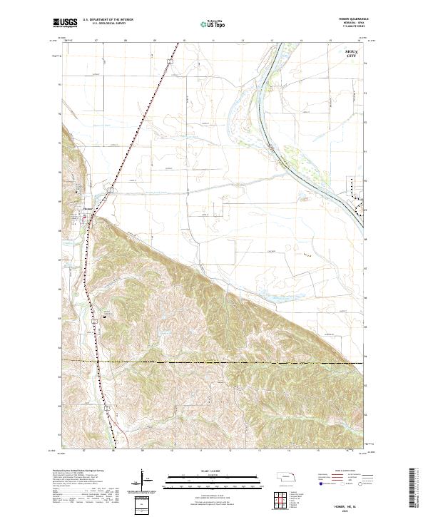 Homer topographic map thumbnail