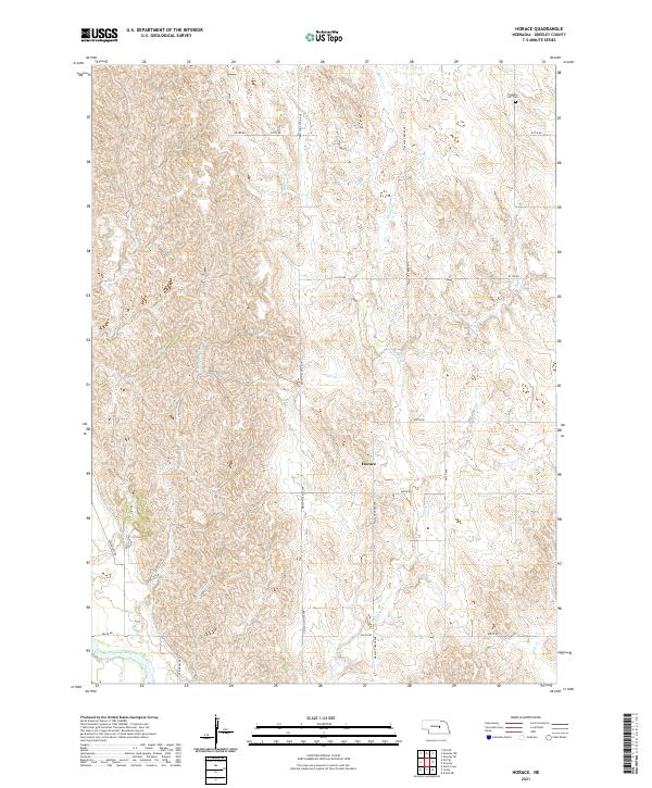Horace topographic map thumbnail