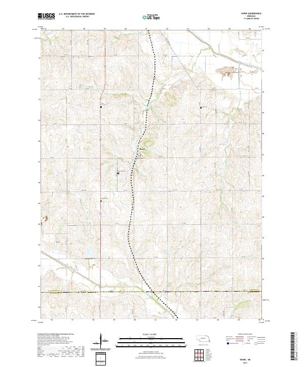 Howe topographic map thumbnail