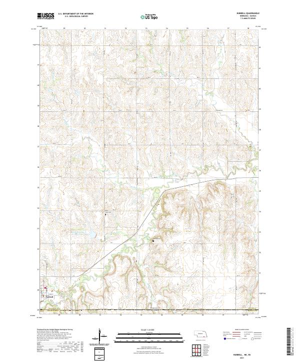 Hubbell topographic map thumbnail