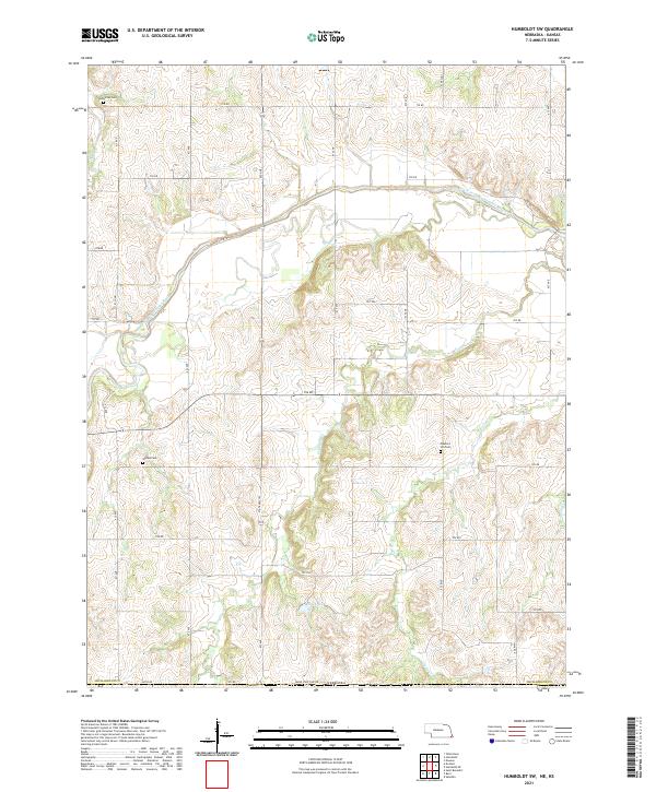 Humboldt SW topographic map thumbnail