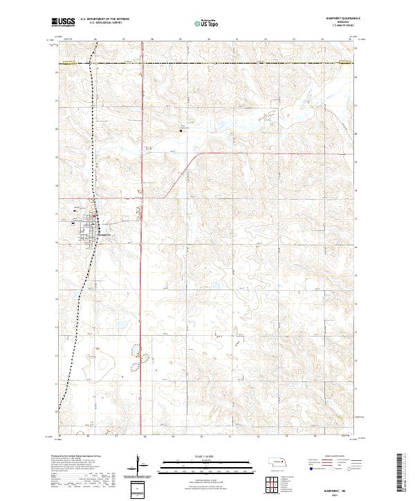 Humphrey topographic map thumbnail