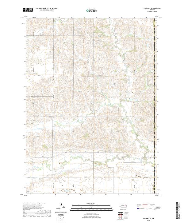 Humphrey SE topographic map thumbnail