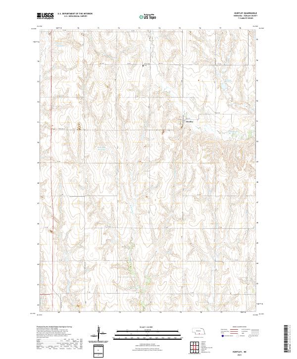 Huntley topographic map thumbnail