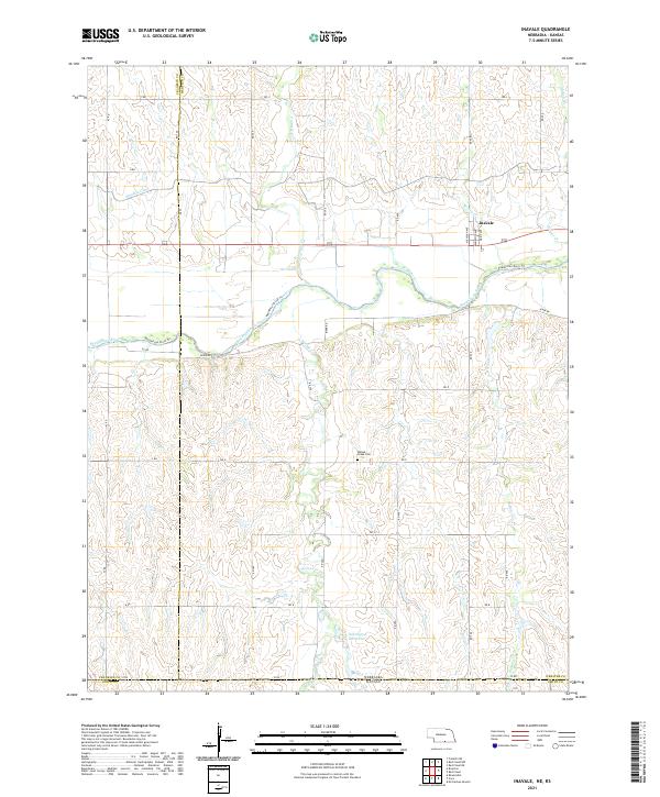 Inavale topographic map thumbnail