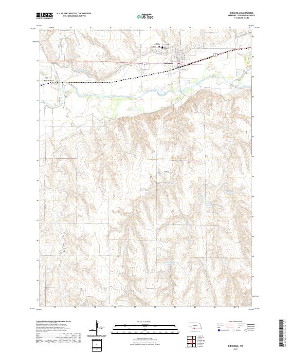 Indianola topographic map thumbnail