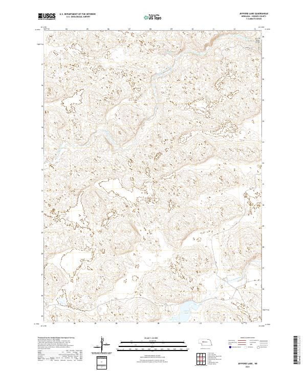 Jefford Lake topographic map thumbnail