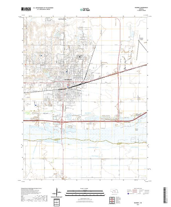 Kearney topographic map thumbnail