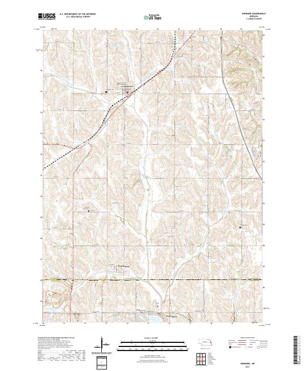 Kennard topographic map thumbnail