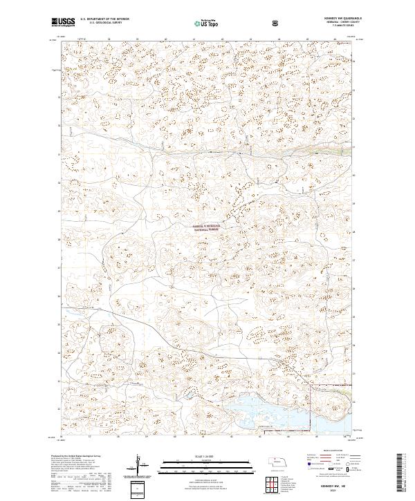 Kennedy NW topographic map thumbnail