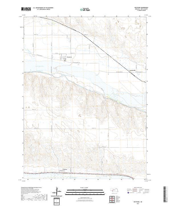 Keystone topographic map thumbnail