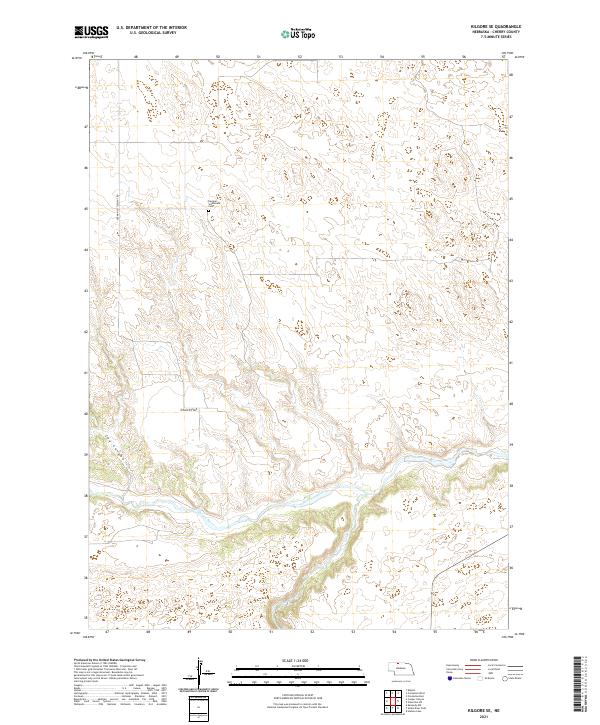 Kilgore SE topographic map thumbnail